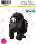 Foil Balloon 55cm. Among US, Human Black