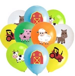 Rubber balloons with Merry Farm print (10 pcs.)
