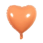 Pastel Orange Foil Heart 18" (45cm).)