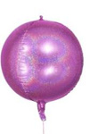 4D Raspberry Glitter Foil Balloon 18" (45cm.)