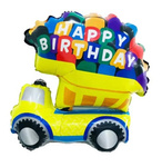 Happy Birthday Foil Truck Balloon (72cm*60cm)