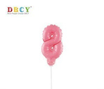 Number balloon on a stick "8" 