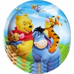 Paper plates Winnie the Pooh party decoration 10 pcs.