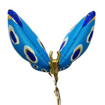 Foil Balloon Butterfly Blue (120x90cm)