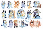 Tattoos for Kids Dog Bluey (1 pc)