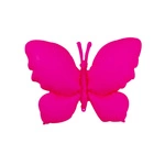 Pink foil balloon in the shape of a butterfly
