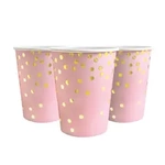Paper Cups Pink Gold Dots (10 pcs.)