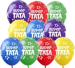 Super Dad printed rubber balloons (10 pcs.)