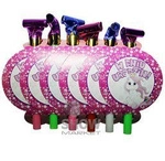 Trumpets-Whistles large birthday party. Pony (10 pcs.)