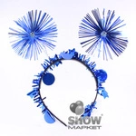 Plastic Headband Blue Butterflies