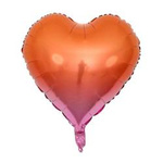 Foil Heart Rainbow Gold 18" (45cm.)