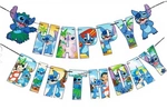 Happy Birthday Lilo & Stitch Paper Garland (1 pc)