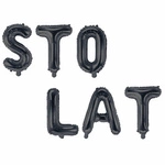Foil balloons Black lettering STO LAT (40 cm.)