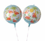 4D Flamingo 18" (45cm) foil balloon.)