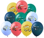 Cars printed rubber balloons (10 pcs.)