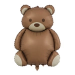 Foil balloon in the shape of a teddy bear - 89cm x 65cm