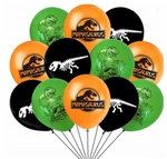 Rubber balloons with Dinosaurs print (12 pcs.)