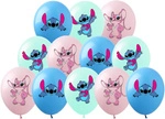 Lilo Stitch printed rubber balloons, (12 pcs.)