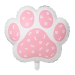 Foil balloon in the shape of a dog's paw 49x50 cm.