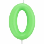Candle Number "0" - Green
