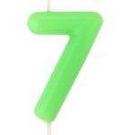Candle Number "7" - Green