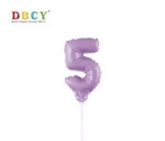Number balloon on a stick "5" 