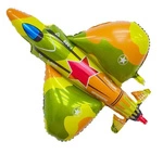Foil balloon in the shape of a military aircraft 100x105 cm.