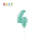 Number balloon on a stick "4" 