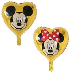 Double-sided foil balloon Heart of Gold Minnie 18" (45cm.)