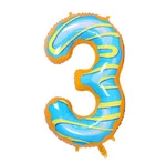 Foil Balloon Number "3" Cake (100cm.)