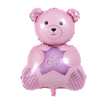 Pink Teddy Bear Foil Balloon. It's a Girl (49x75cm)