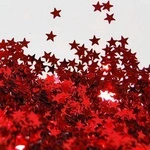Balloon Confetti Stars Red (50g.)