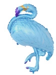 Foil Balloon Flamingo Blue (51cm*105cm)
