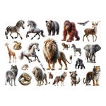 Wild Friends - Animal Tattoos for Kids (1 pc)