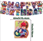 Happy Birthday Brawl Party Paper Garland for Player (1 pc)