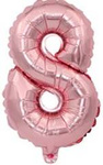 Balloon Number "8" Pink Gold (80cm) 