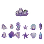 Mermaid Birthday Toppers - Magic Cake Decoration (12+1)