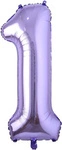 Foil Balloon Number "1" Purple (100cm.)