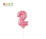 Number balloon on a stick "2" 