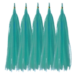 Tail for Balloons Turquoise, Tassel (5pcs)