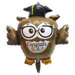 Foil Balloon Owl, Congratulations (69cm*72cm)