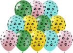 Printed rubber balloons Paws (10 pcs.)