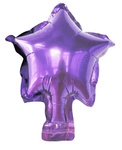 Lilac Star Foil Balloon 12.5cm. (10 pcs.)