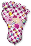 Foil Balloon Foot Pink, Flexmetal 