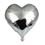 Silver Foil Heart 18" (45cm.)