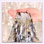Silver Decorative Curtain 100x200cm 