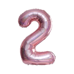 Foil Balloon Number "2" RoseGold Brocade (100cm.)
