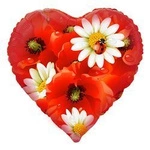 Foil balloon Flowers 18" (45cm.)