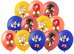 Sonic the Hedgehog printed rubber balloons (12 pcs.)