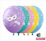 Party printed rubber balloons (10 pcs.)